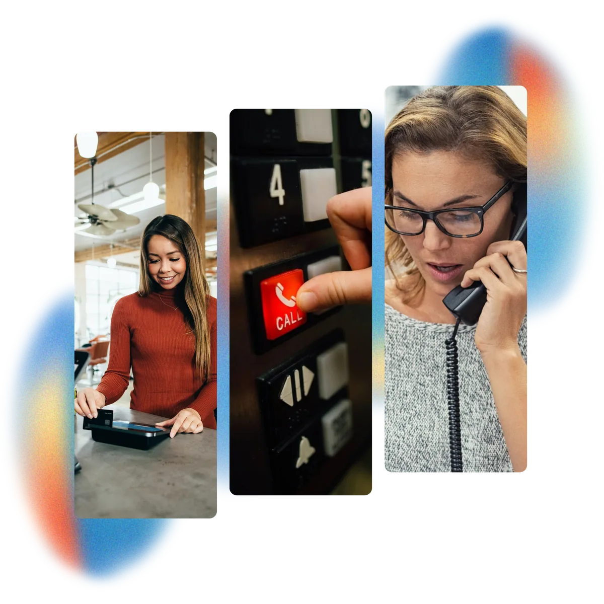 Simplifi keeps businesses connected — retail point-of-sale, elevator emergency calling, and desk-phone communications