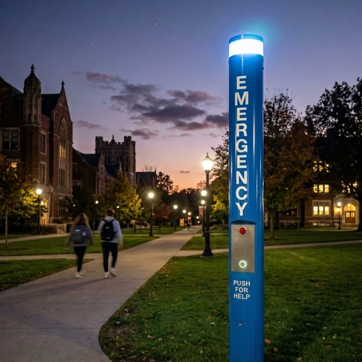 Emergency call box and blue-light phone